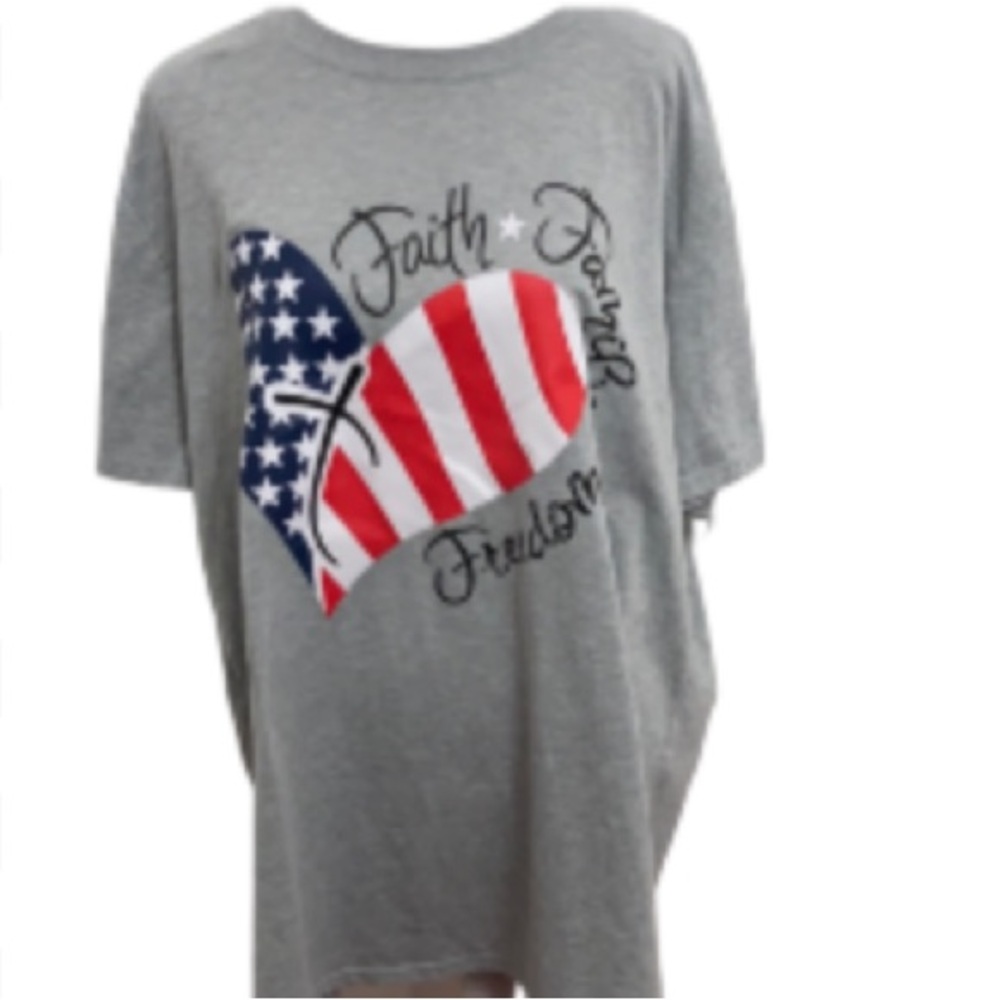 NWOT Faith Family Freedom T-shirt Size XXL - Picture 2 of 11